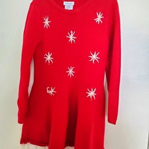 Red dress for the girls 5 years old, good condition